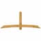 Ekena Millwork Bellingham Rough Sawn Timber Gable Bracket, Western Red Cedar, 96"W x 40"H x 2"D x 6"F, 10/12 Pitch GBW096X40X0206BEL00RWR - alternate 1